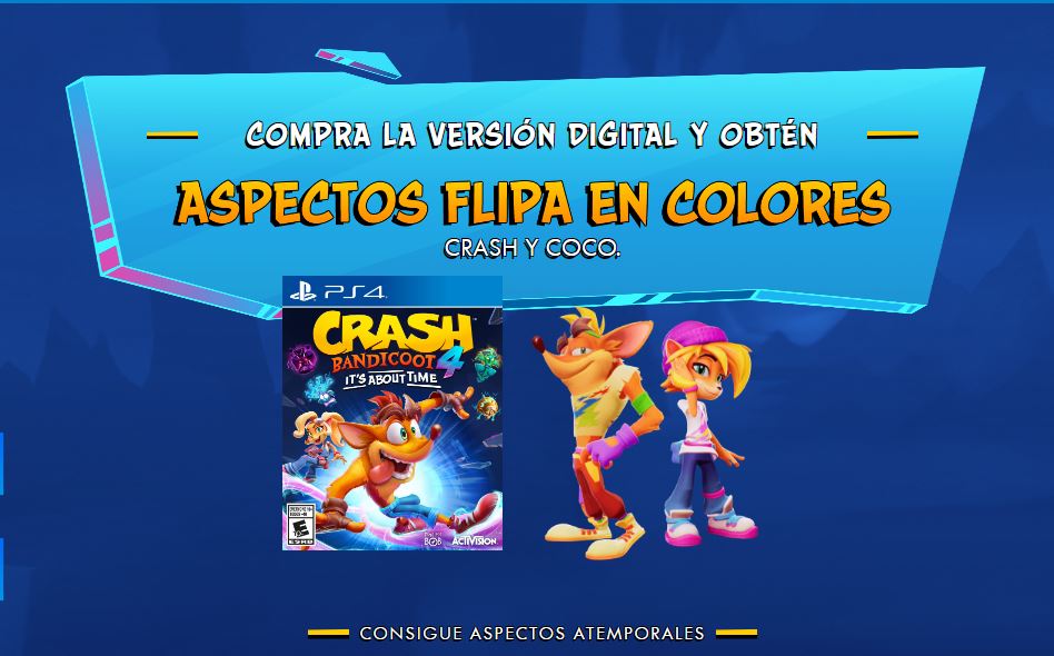 Crash-Bandicoot-4-iTS-ABOUT-TIME-XBOX-PLAY-STATION-MEXICO-LANZAMIENTO