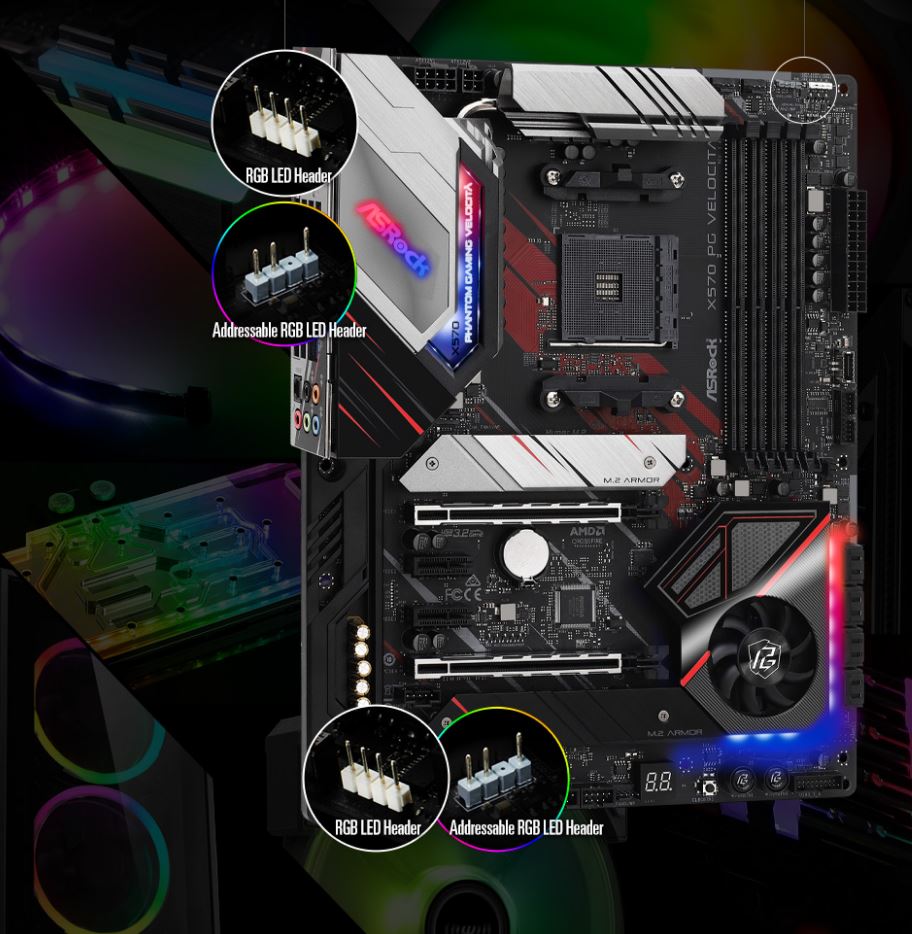 ASRock X570 PG Velocita AMD RyZEN 5000 RGB